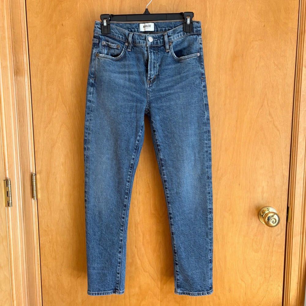 Agolde Toni Slim Straight Jeans Womens 26 Blue High Rise A133C-3002
